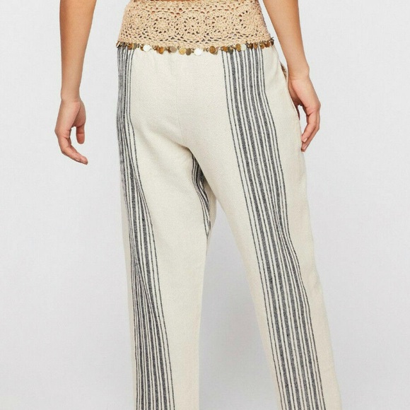 NWTS FREE PEOPLE EMBELLISHED HARLEM PANTS (M) - Picture 6 of 10